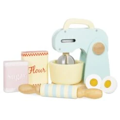 Le Toy Van Honeybake Wooden Mixer Set With Detachable Bowl