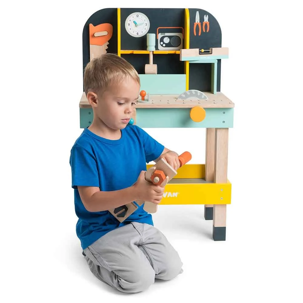 Le Toy Van Wooden Alex's Tool Bench With Accessories - Image 7