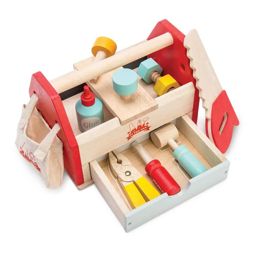 Le Toy Van Wooden Tool Box With Accessories
