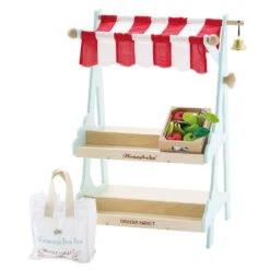 Le Toy Van Wooden Honeybee Market With Crate Of Fruit