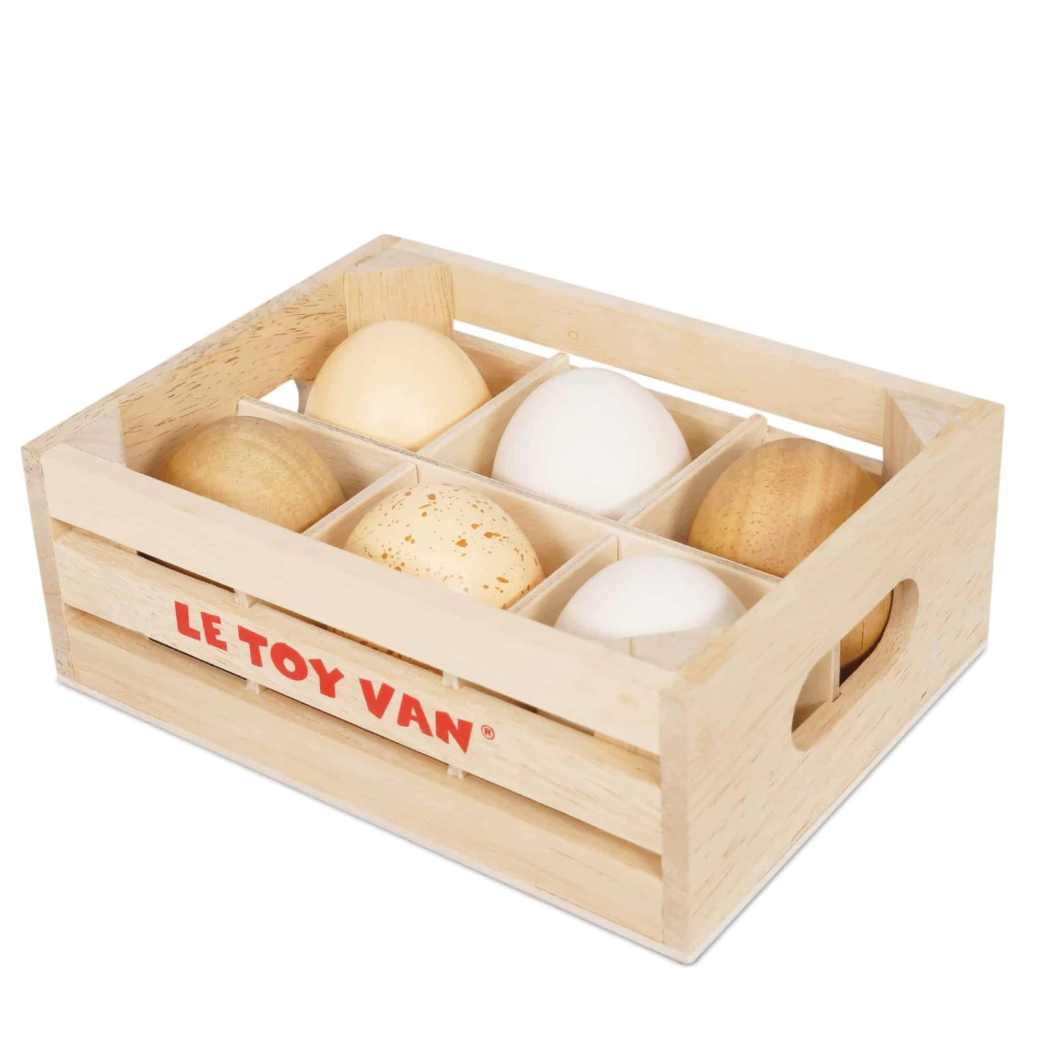 Le Toy Van Farm Eggs Half Dozen Crate