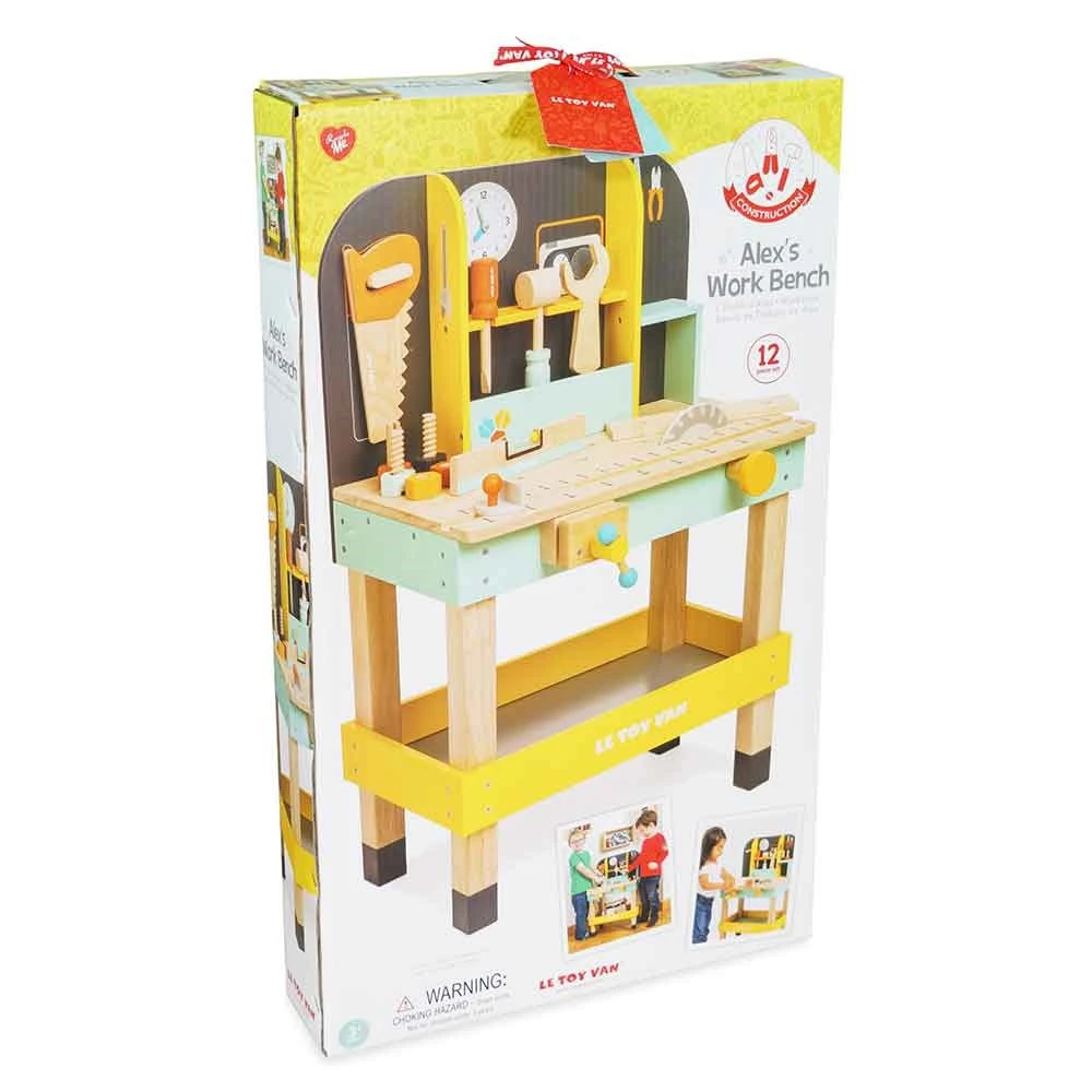 Le Toy Van Wooden Alex's Tool Bench With Accessories - Image 9