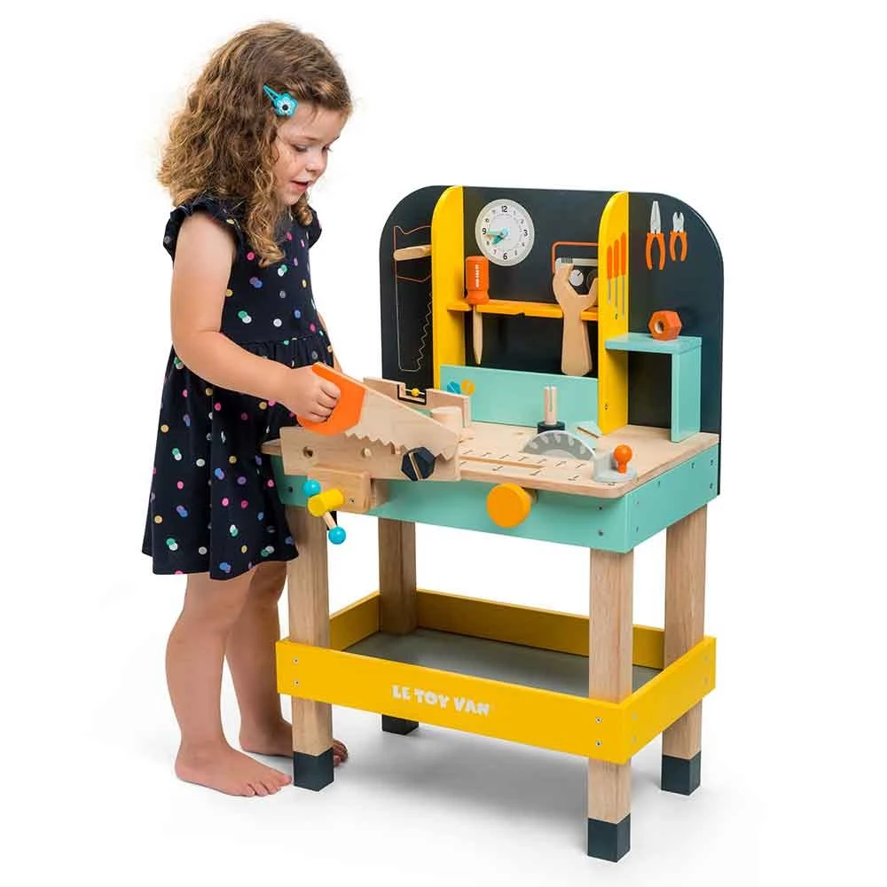 Le Toy Van Wooden Alex's Tool Bench With Accessories - Image 4