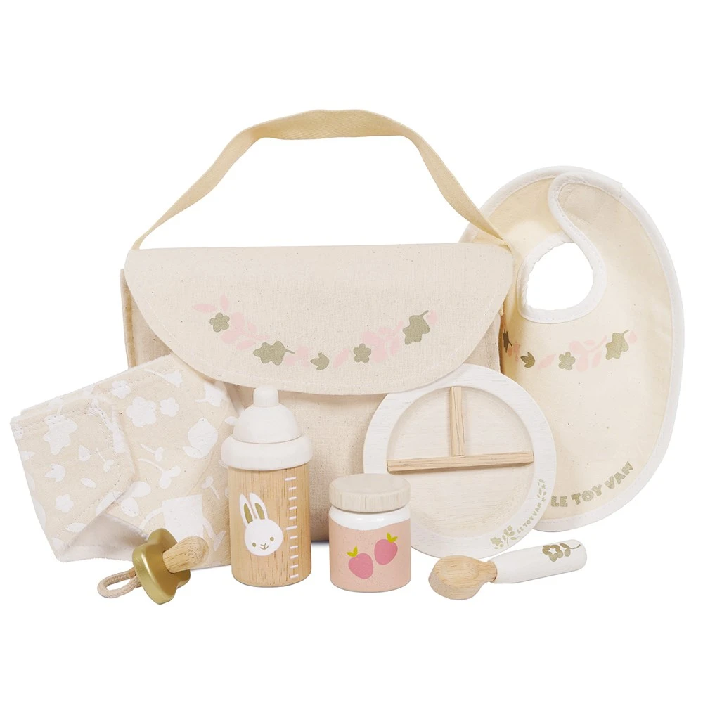 Le Toy Van Wooden Doll Nursing Set