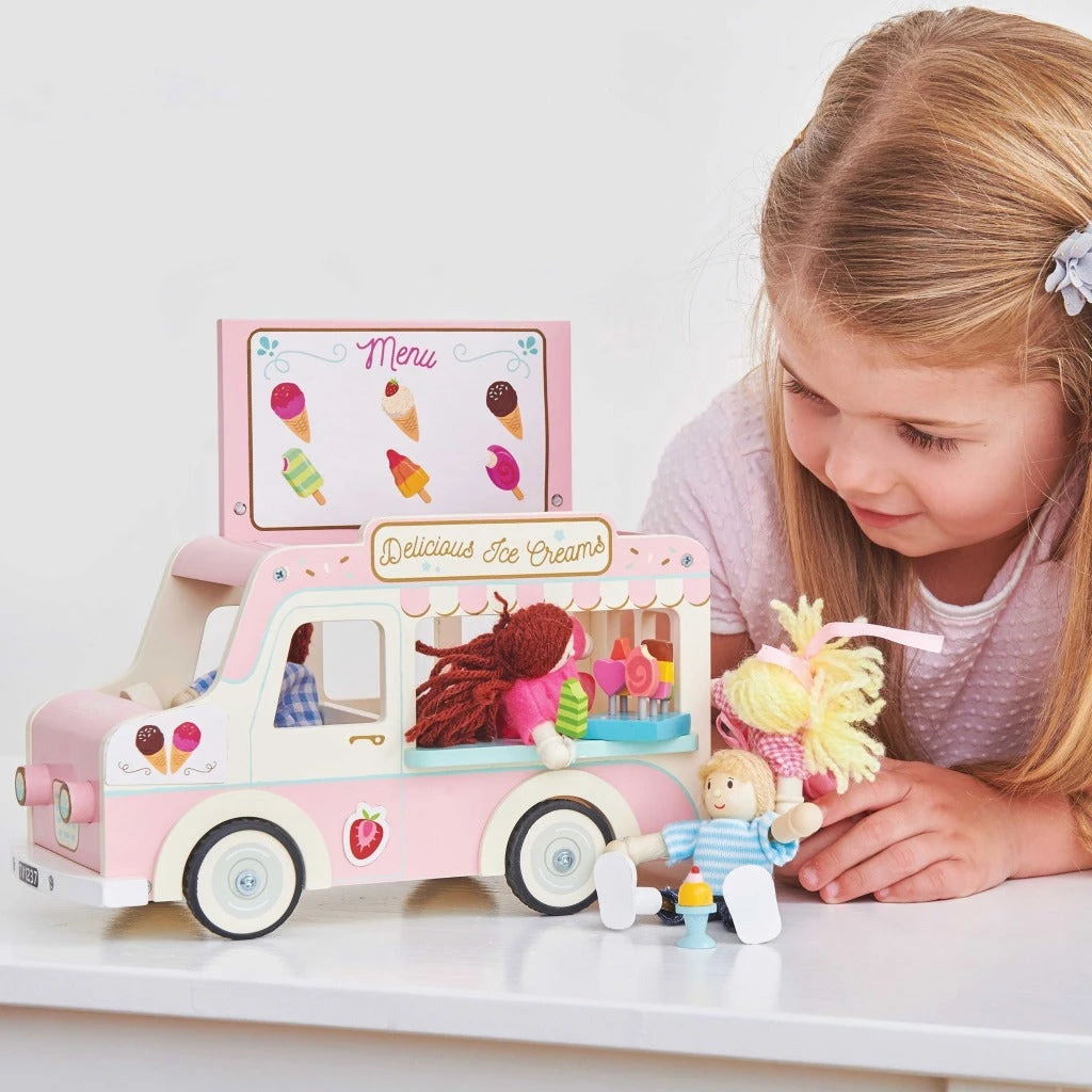 Le Toy Van Dolly Ice Cream Van - Image 3