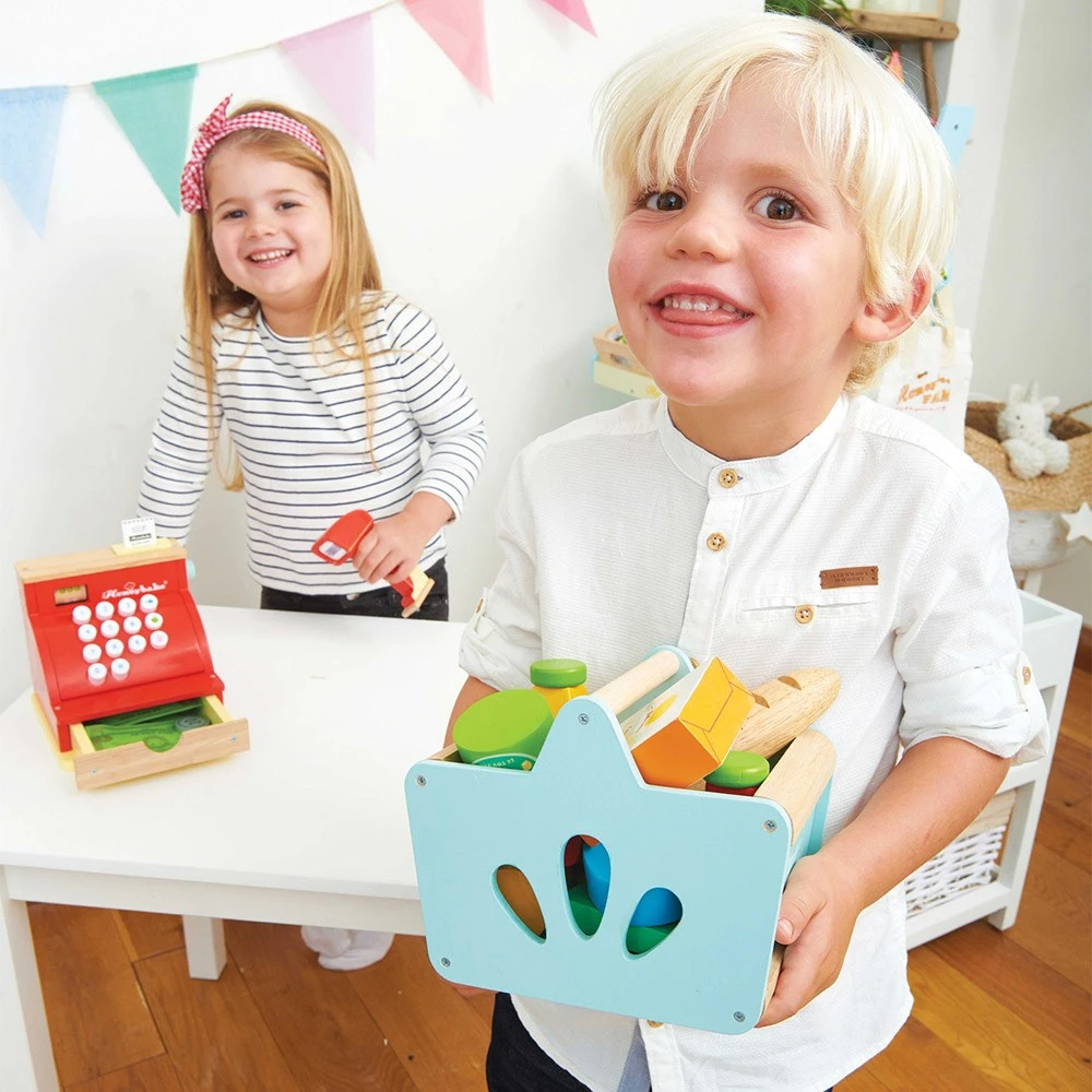 Le Toy Van Wooden Grocery Set & Scanner - Image 6