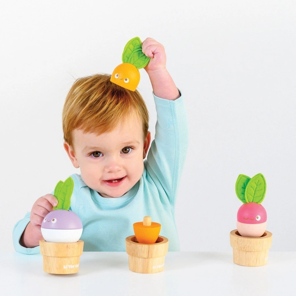 Le Toy Van Stacking Veggies - Image 2