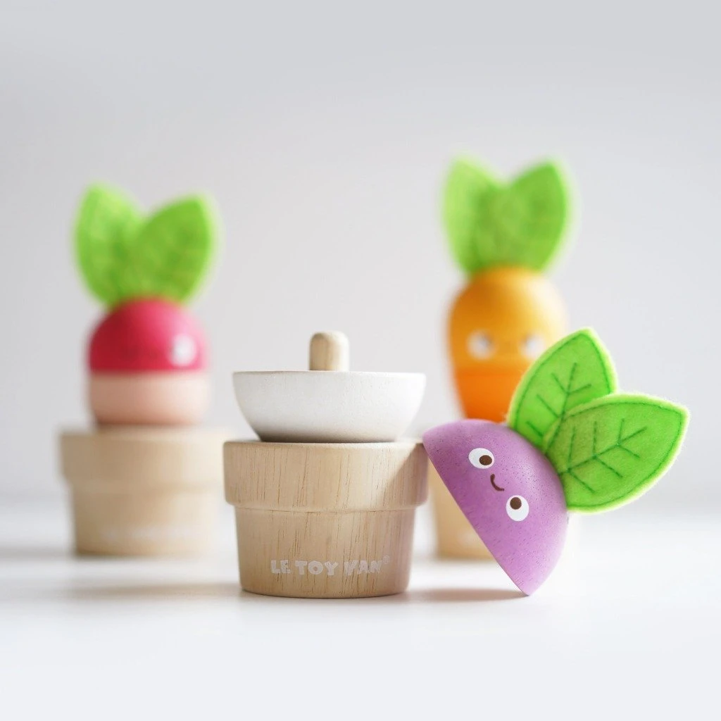 Le Toy Van Stacking Veggies - Image 3