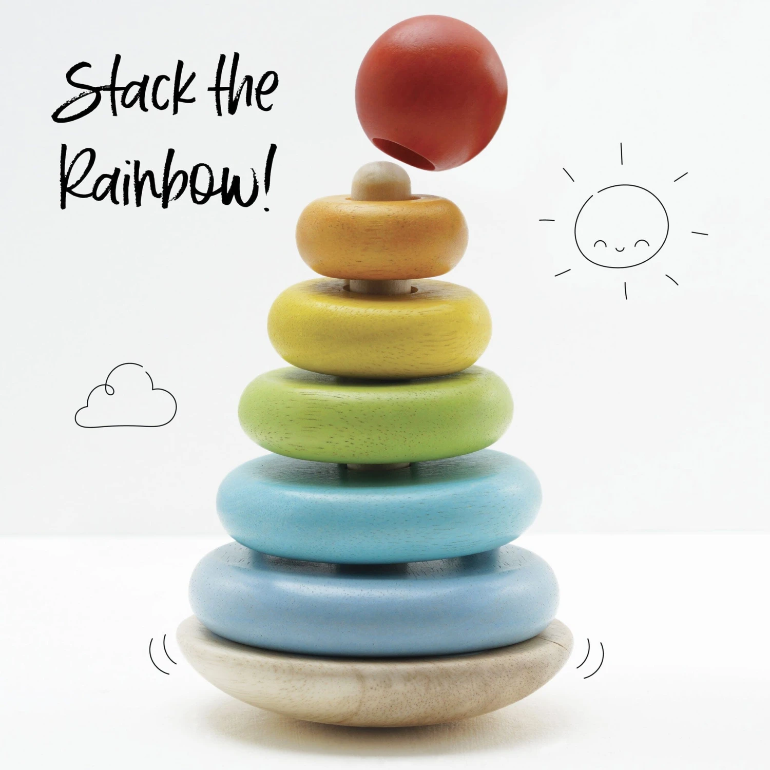 Rainbow Stacking Tower - Image 6