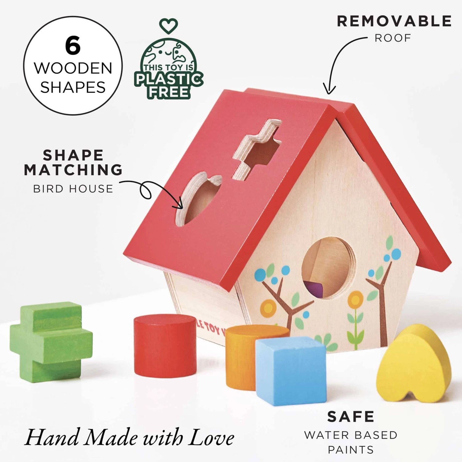 Woodland Bird House Shape Sorter - Image 3