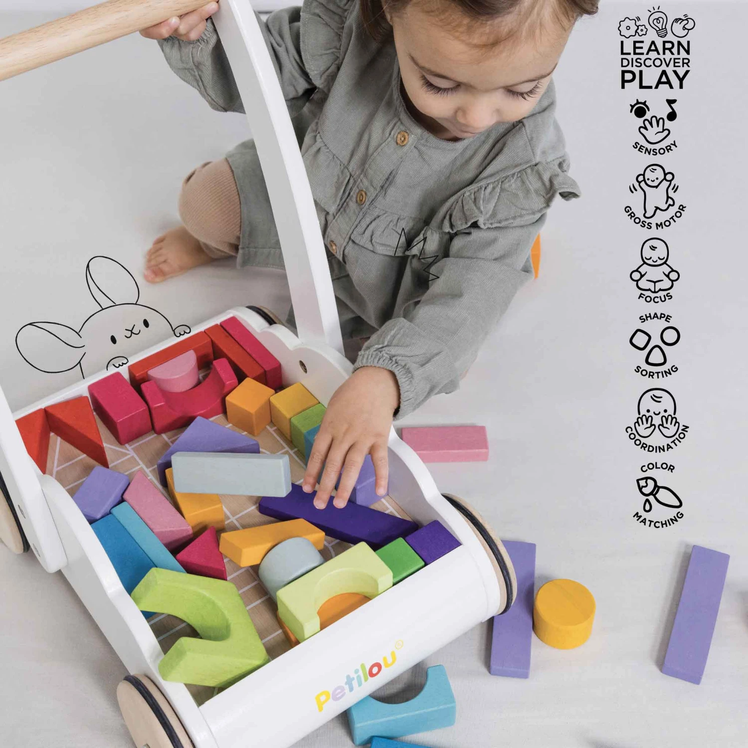 Rainbow Baby Walker & Puzzles - Image 6