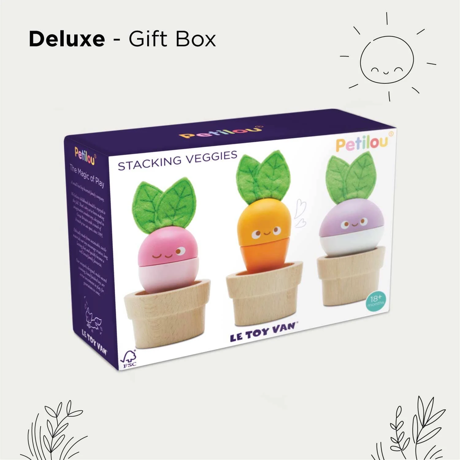 Stacking Wooden Veggies - Image 4