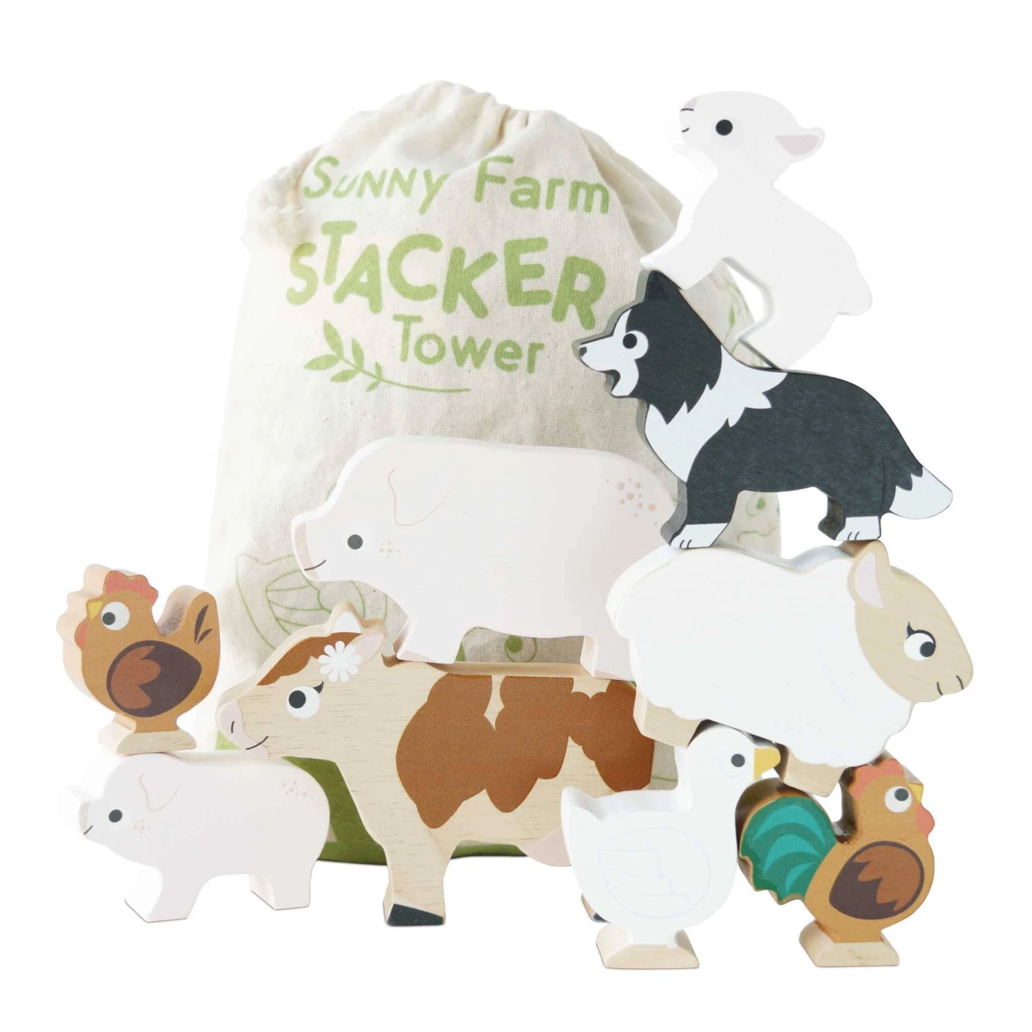 Farmyard Stacking Animals & Bag - Image 6