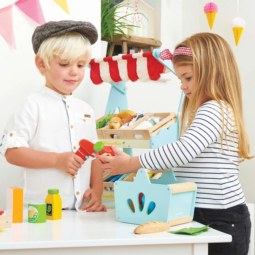 Le Toy Van Wooden Grocery Set & Scanner - Image 2
