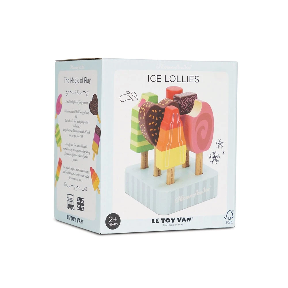 Le Toy Van Wooden Honeybake Ice Lollies - Image 4