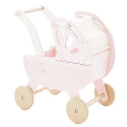 Le Toy Van Wooden Sweet Dreams Pram In Pink