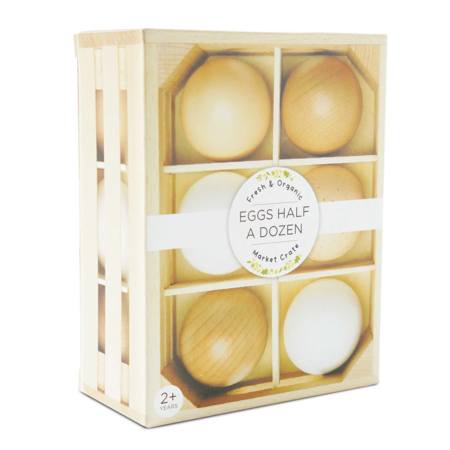 Farm Eggs Wooden Market Crate - Image 2