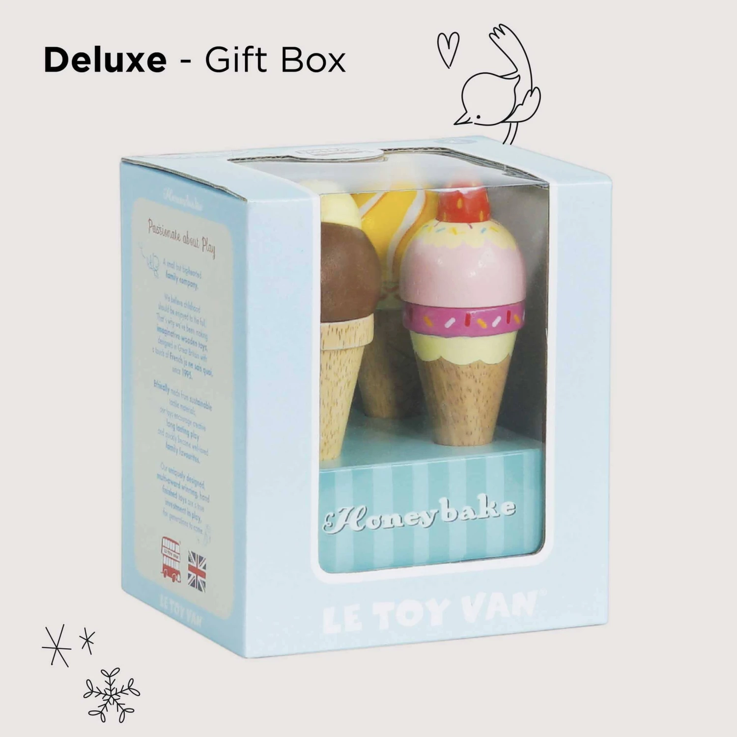 Wooden Ice Cream Cones Set - Image 4