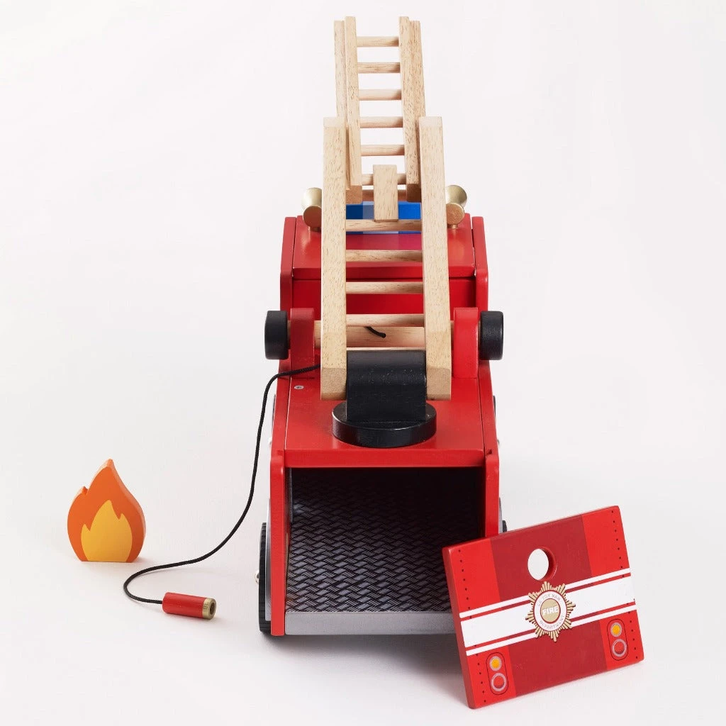 Le Toy Van Wooden Fire Engine (New Look) - Image 11