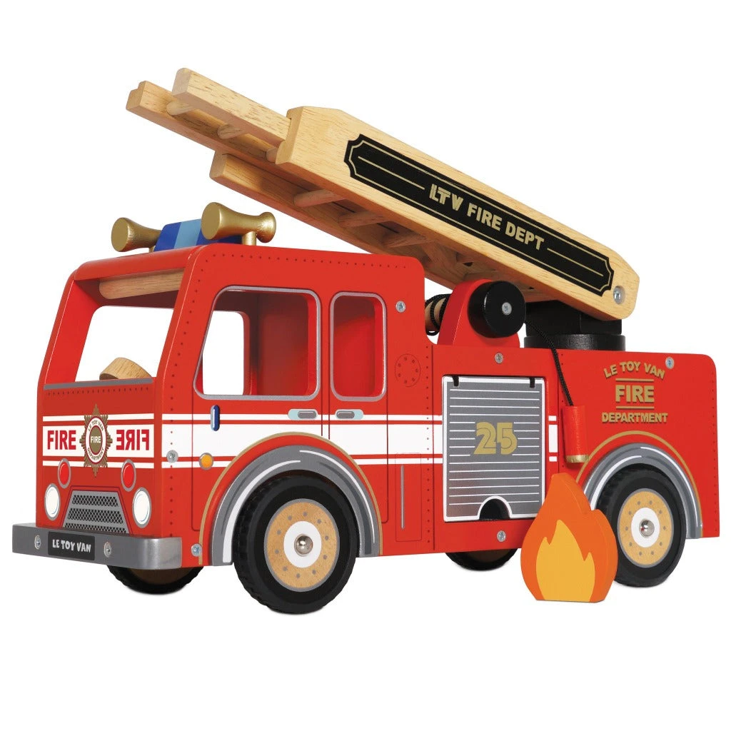 Le Toy Van Wooden Fire Engine (New Look)