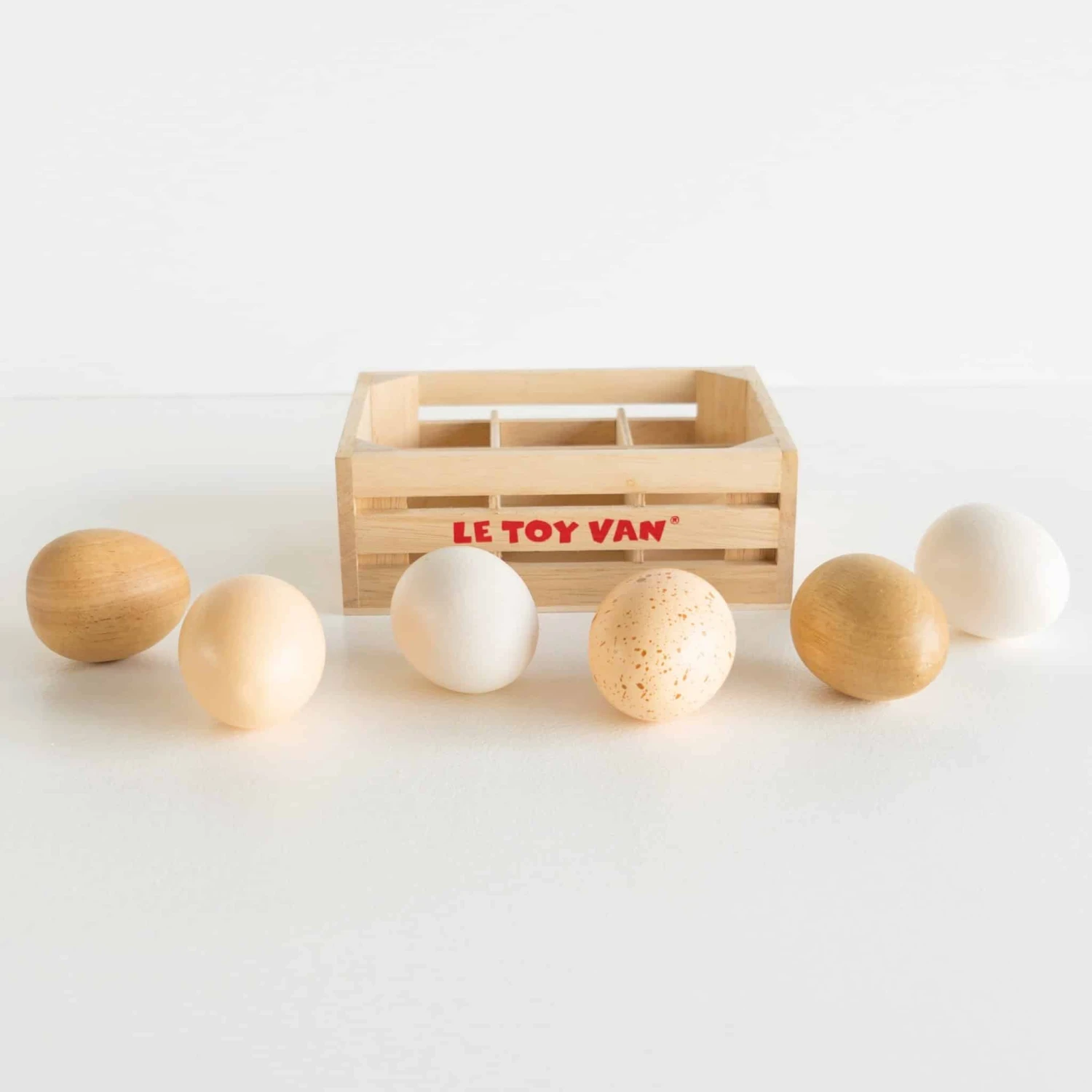 Le Toy Van Farm Eggs Half Dozen Crate - Image 3