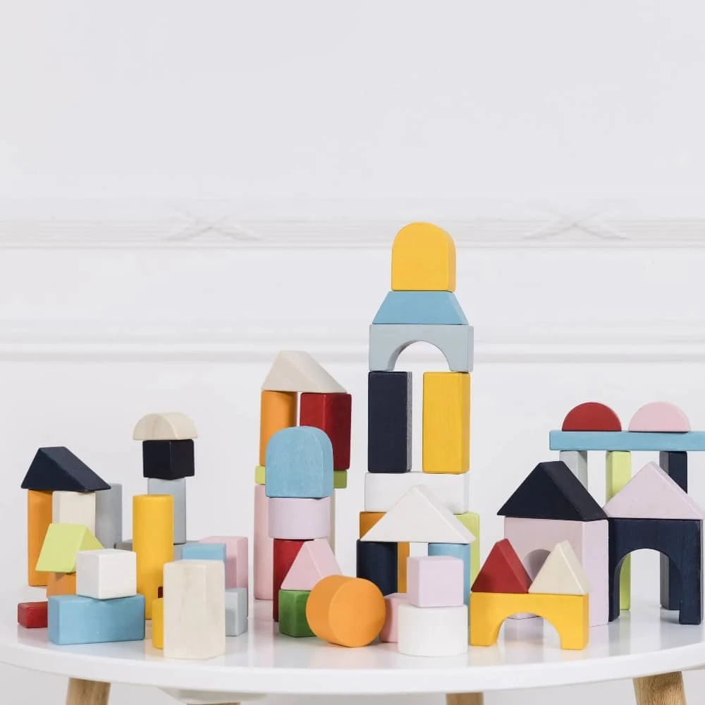 Le Toy Van 60 Building Blocks And Cotton Bag - Image 5