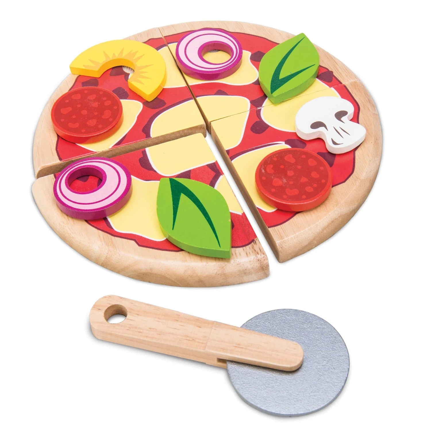 Le Toy Van Wooden Toy Pizza - Image 3