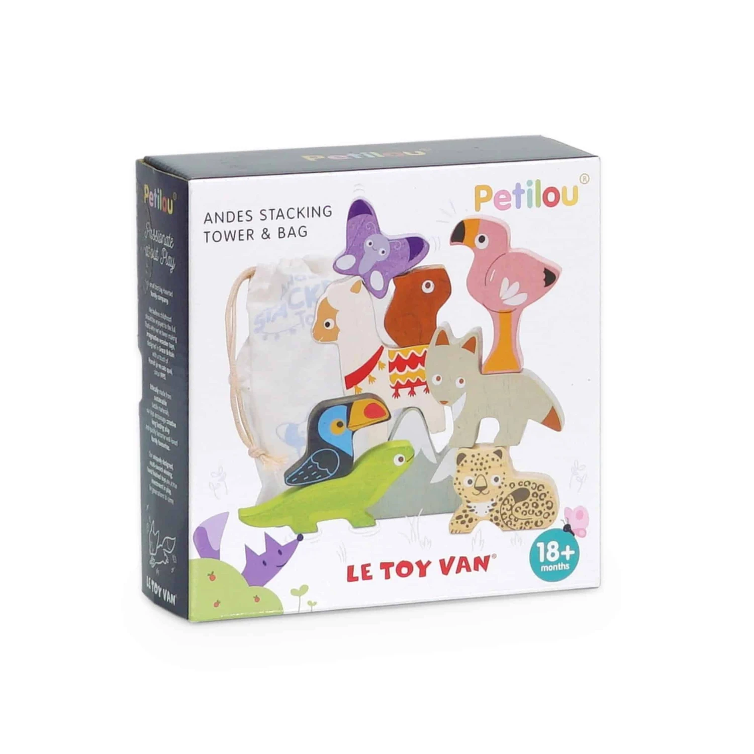 Le Toy Van Andes Wooden Animals Stacking Toy - Image 3