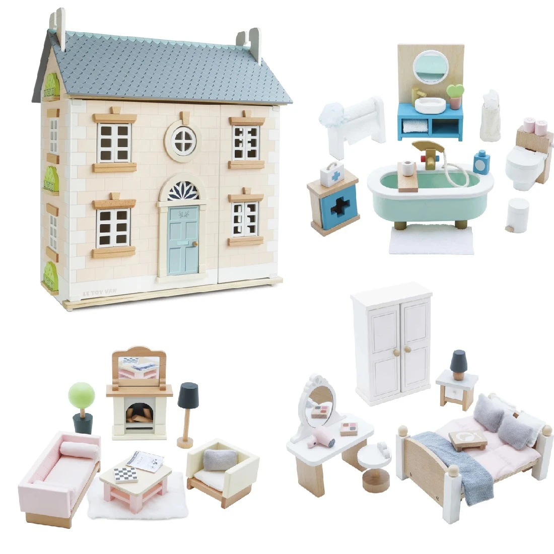 Le Toy Van Bay Tree Doll House With Furniture