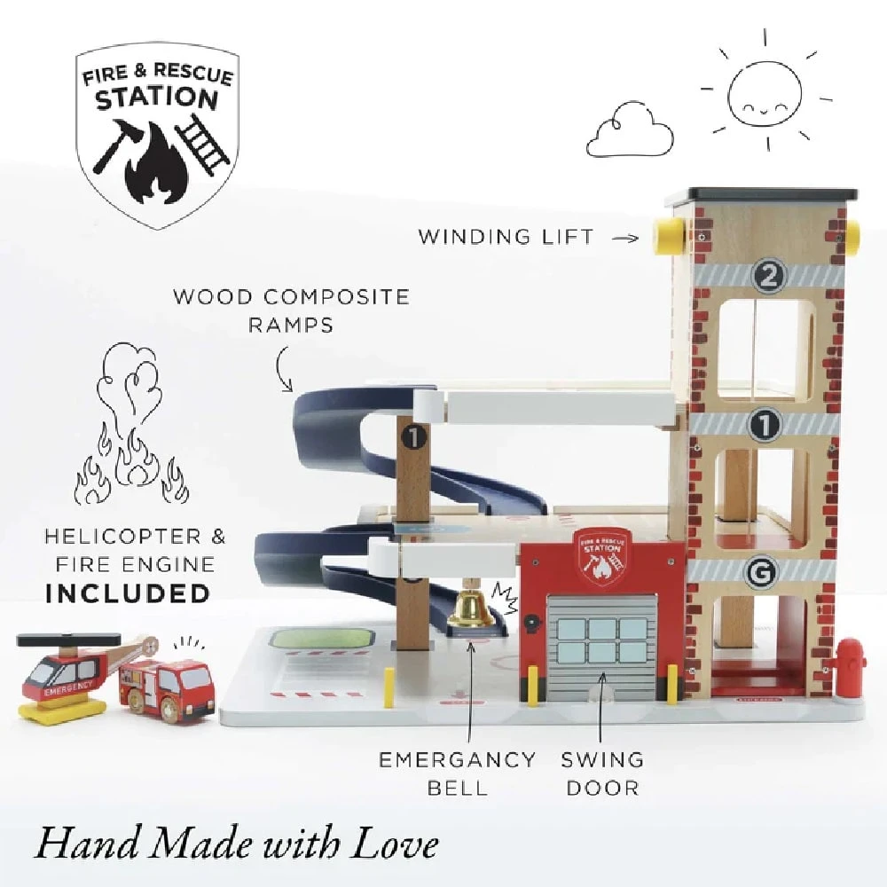 Le Toy Van Fire & Rescue Garage - Image 3
