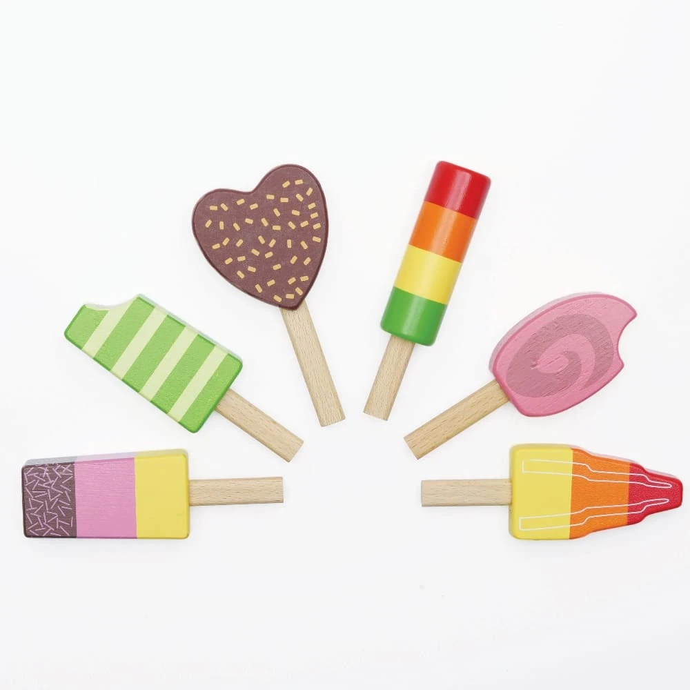 Le Toy Van Wooden Ice Lollies And Popsicles Role Play Toy - Image 4
